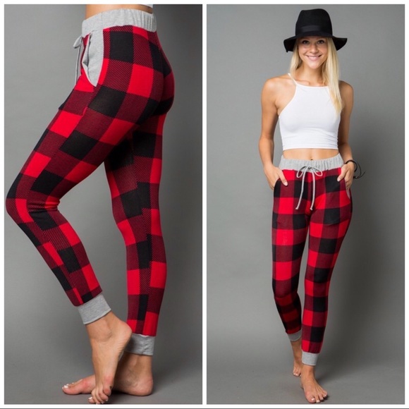 Plaid joggers - Picture 3 of 4